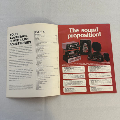 1982 AMC Car Accessories Sales Brochure American Motors