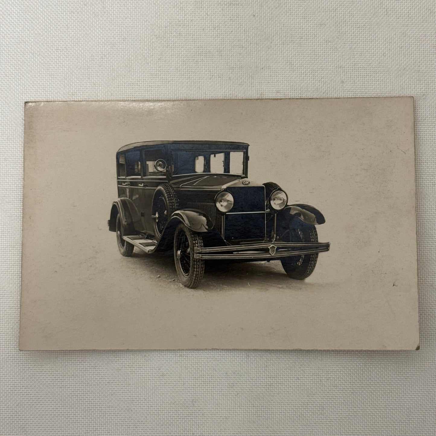 Officine Meccaniche OM Car Automobile Italian Photo Postcard Post Card RPPC
