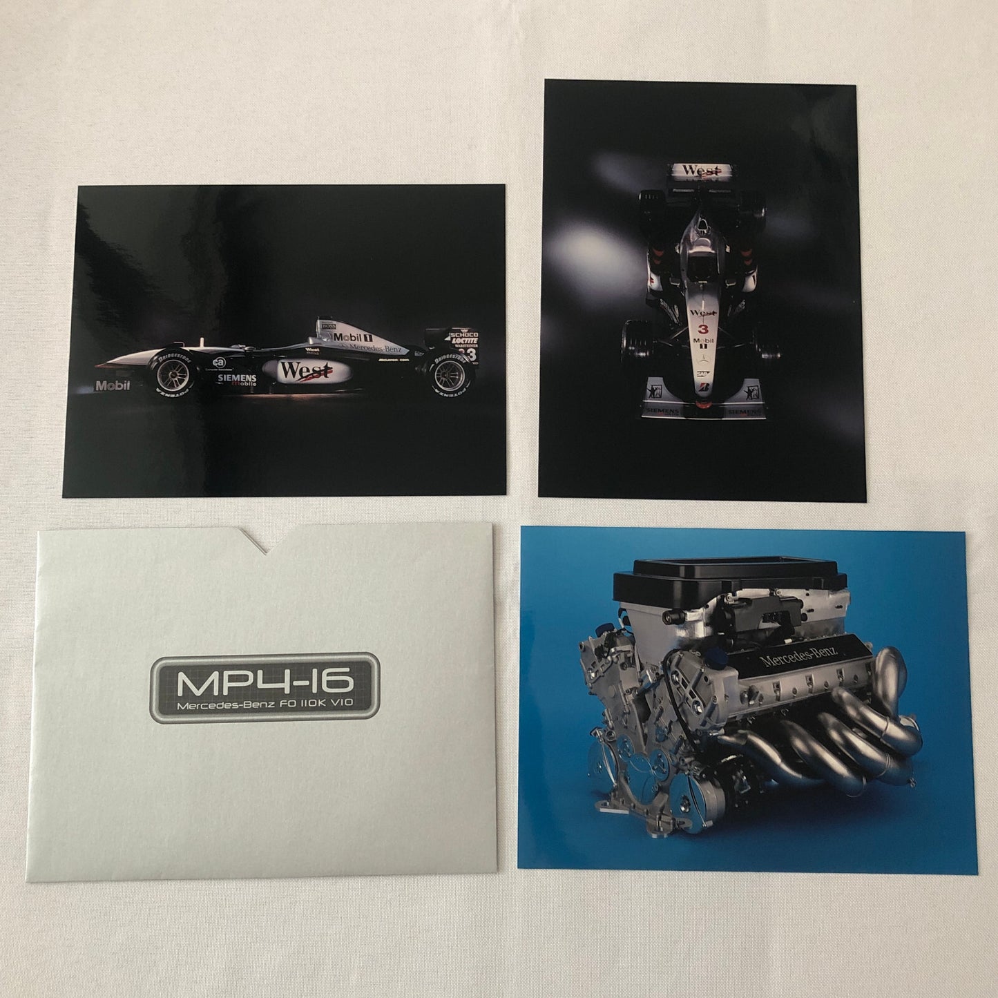 West McLaren Mercedes Press Kit Brochure Photos Mika Hakkinen David Coulthard +