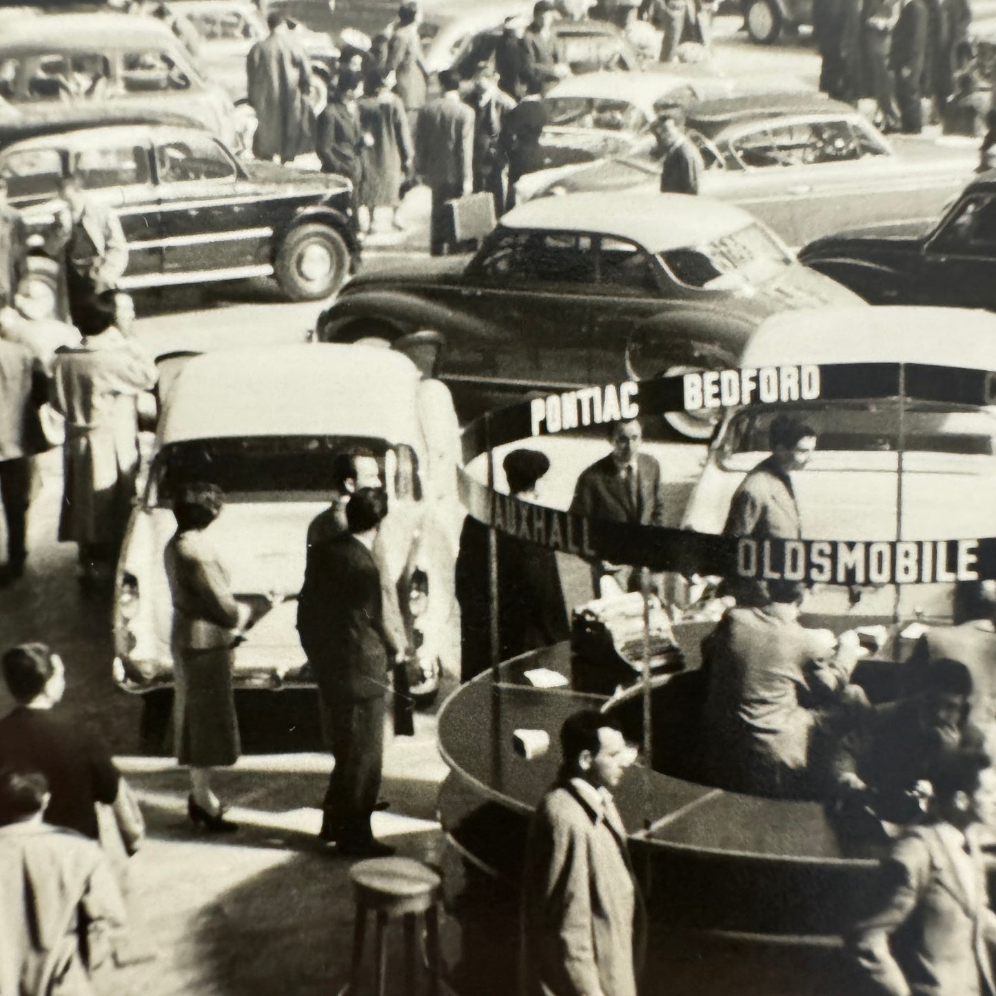 Vintage Auto Show Exhibit Photograph Print Cars General Motors Cadillac