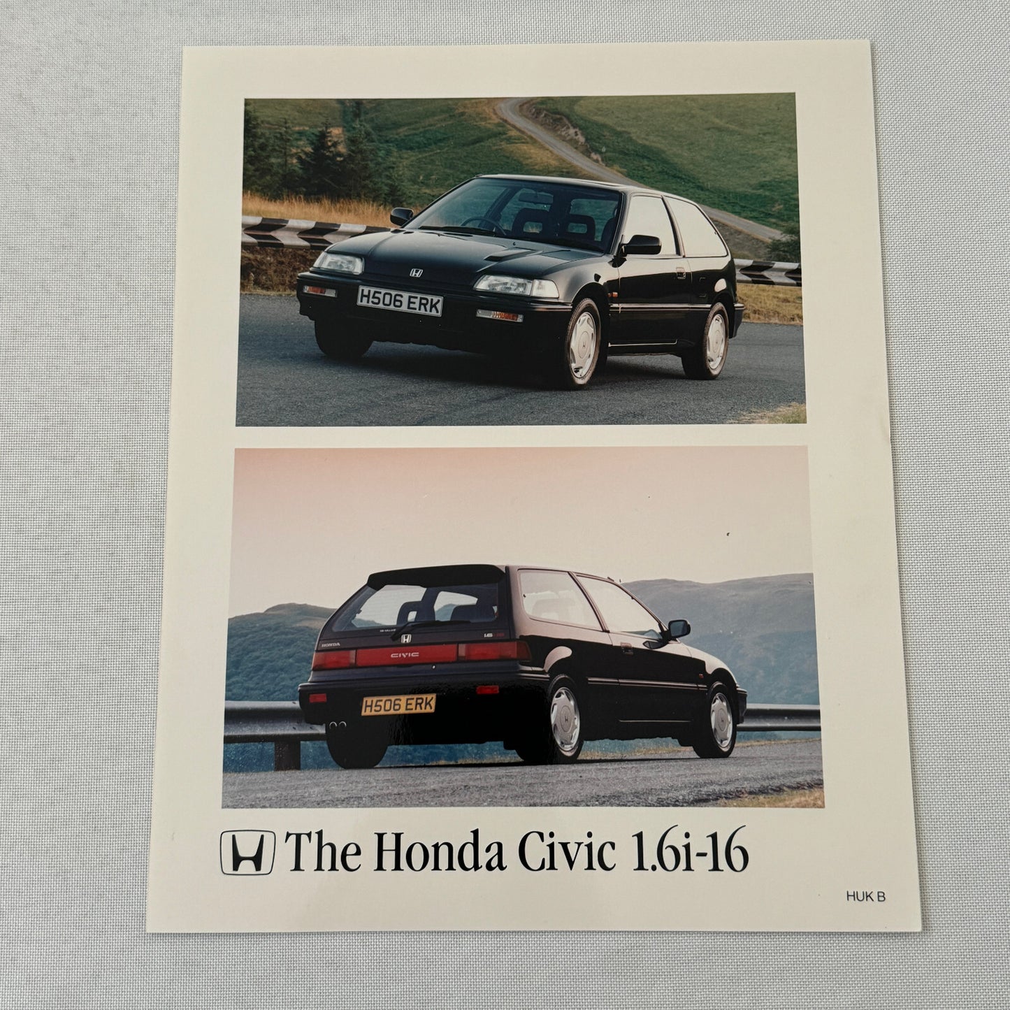 Honda Civic 1.6i-16 Car Factory Press Photo Photograph European Market