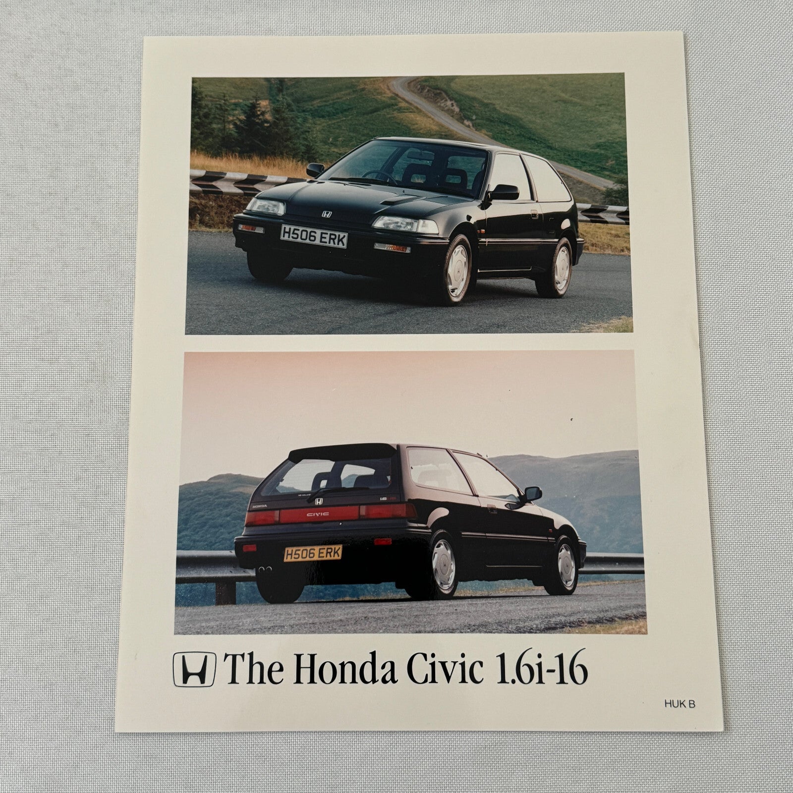 Honda Civic 1.6i-16 Car Factory Press Photo Photograph European Market