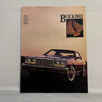 1982 Buick Car Sales Brochure Catalog Riviera Electra LeSabre Regal Skylark