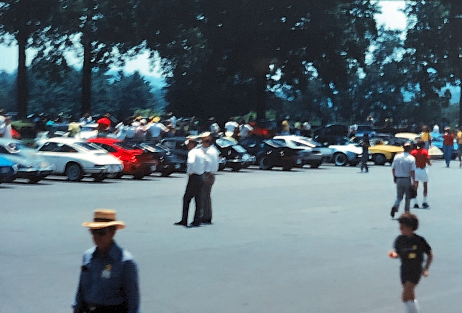 Porsche 911 Car Show 35mm Photo Slide Vintage 1981