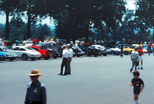 Porsche 911 Car Show 35mm Photo Slide Vintage 1981