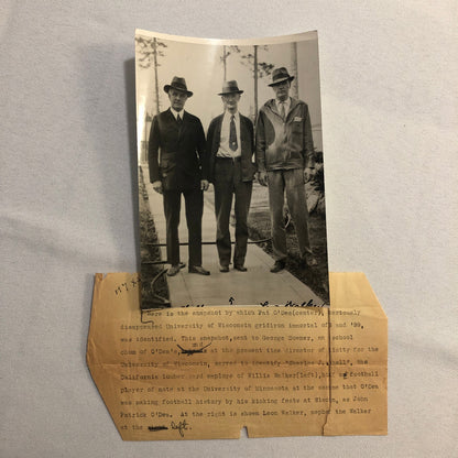 Press Photo Photograph Pat O'Dea Football Player American Australian 1920s News