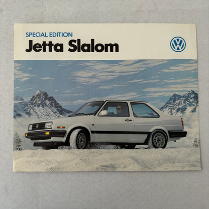 1987 Volkswagen VW Jetta Slalom Car Sales Brochure Catalog Advertising