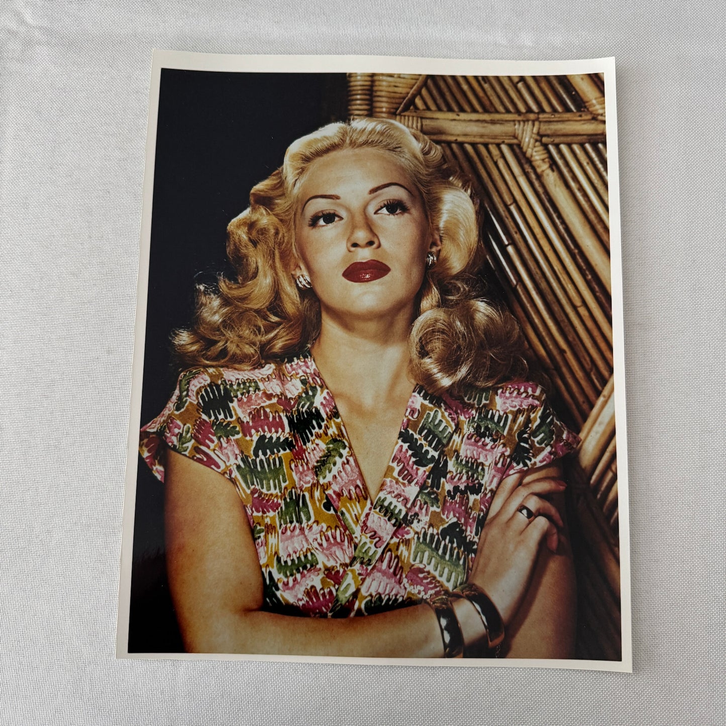 Vintage Lana Turner Actress Photo Photograph Print Beautiful