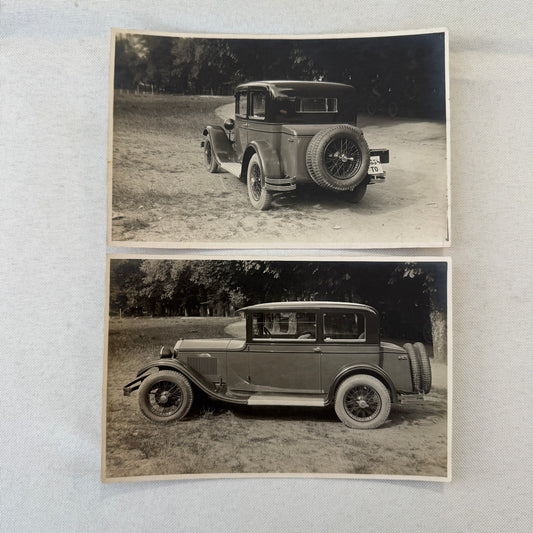 Vintage Car Automobile Photo Photograph Lot 2x Ceirano Fabbrica Automobili