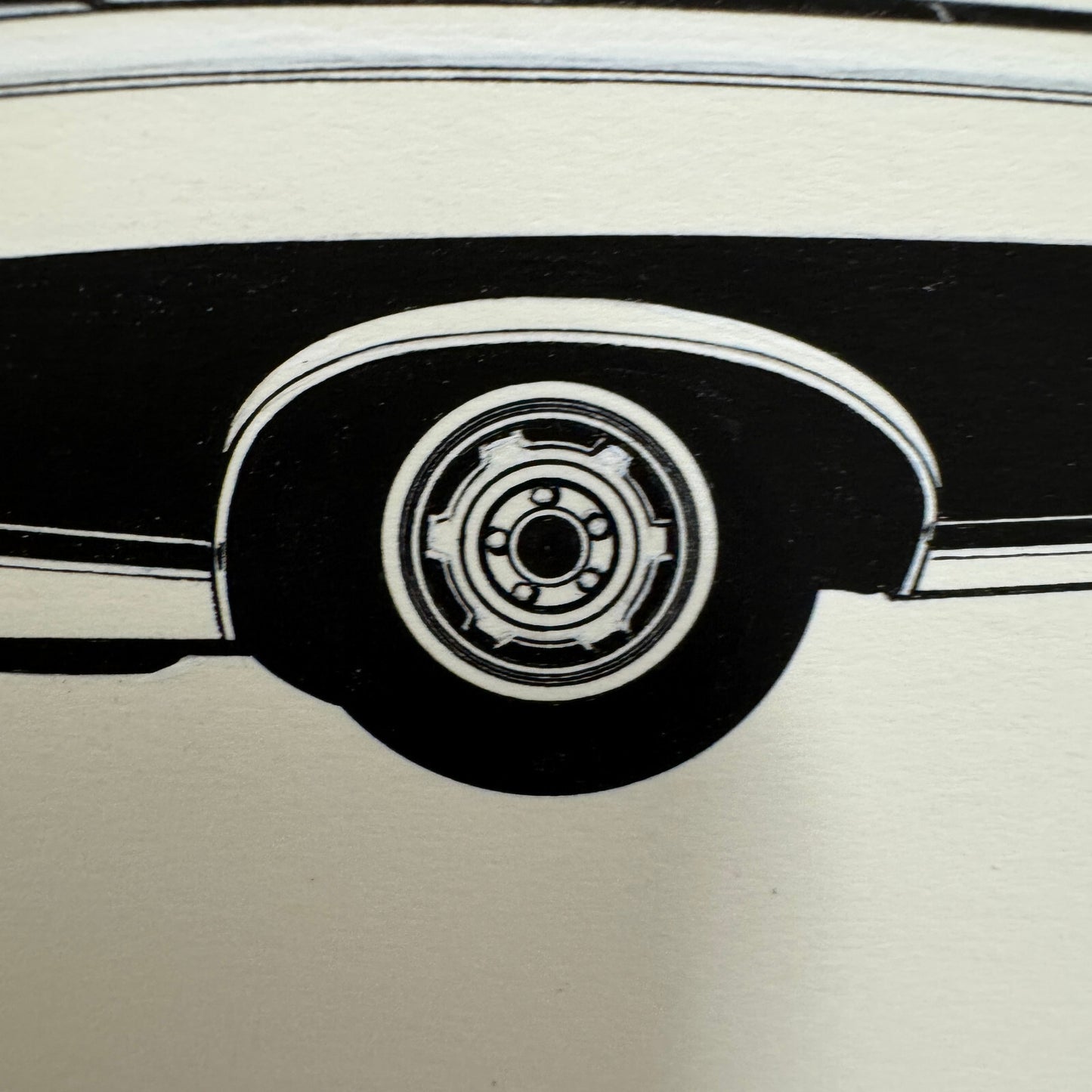 1967 Pontiac GTO Convertible Car Automobile Illustration Art Drawing Hand Drawn