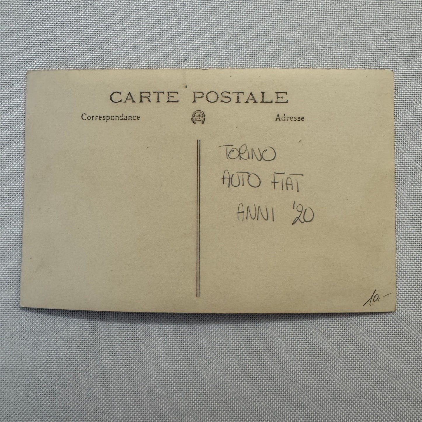 Vintage Postcard Real Photo Postcard RPPC People Fiat Car Automobile