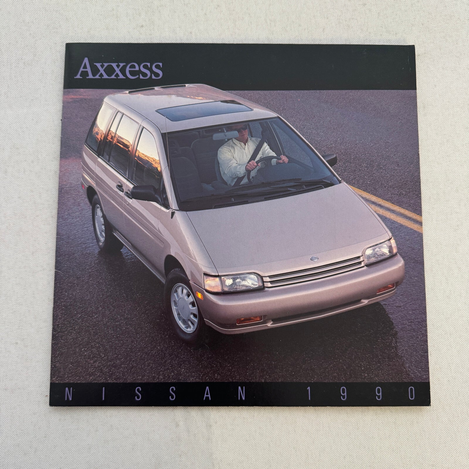 1990 Nissan Axxess Car Sales Brochure Catalog Vintage Advertising Canadian