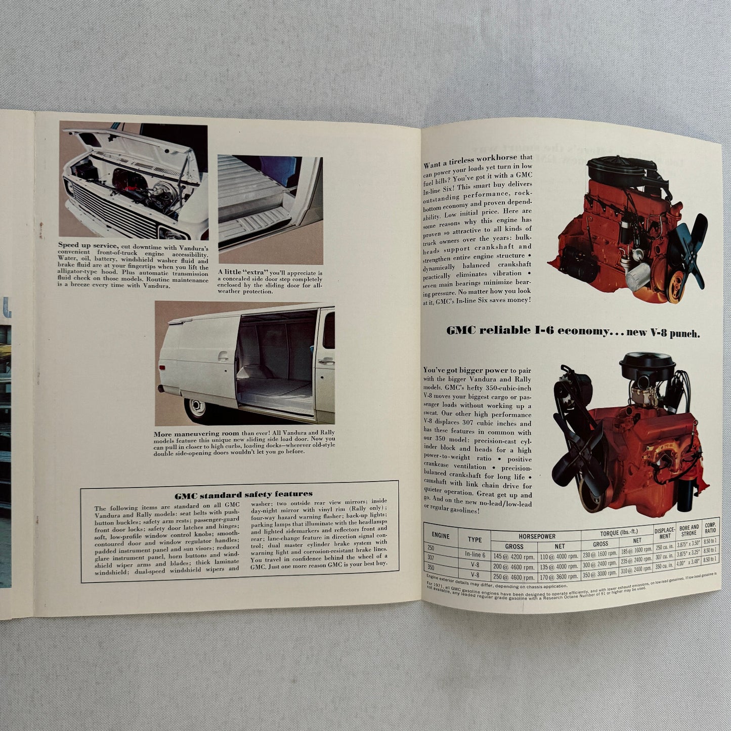 GMC Rally and Vandura Van Sales Brochure Catalog Advertising