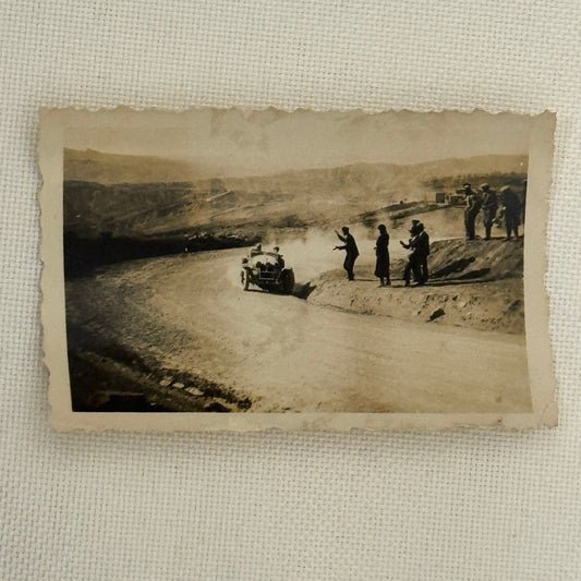 Vintage Racing Car Photo Photograph Early Automobile Motorsport