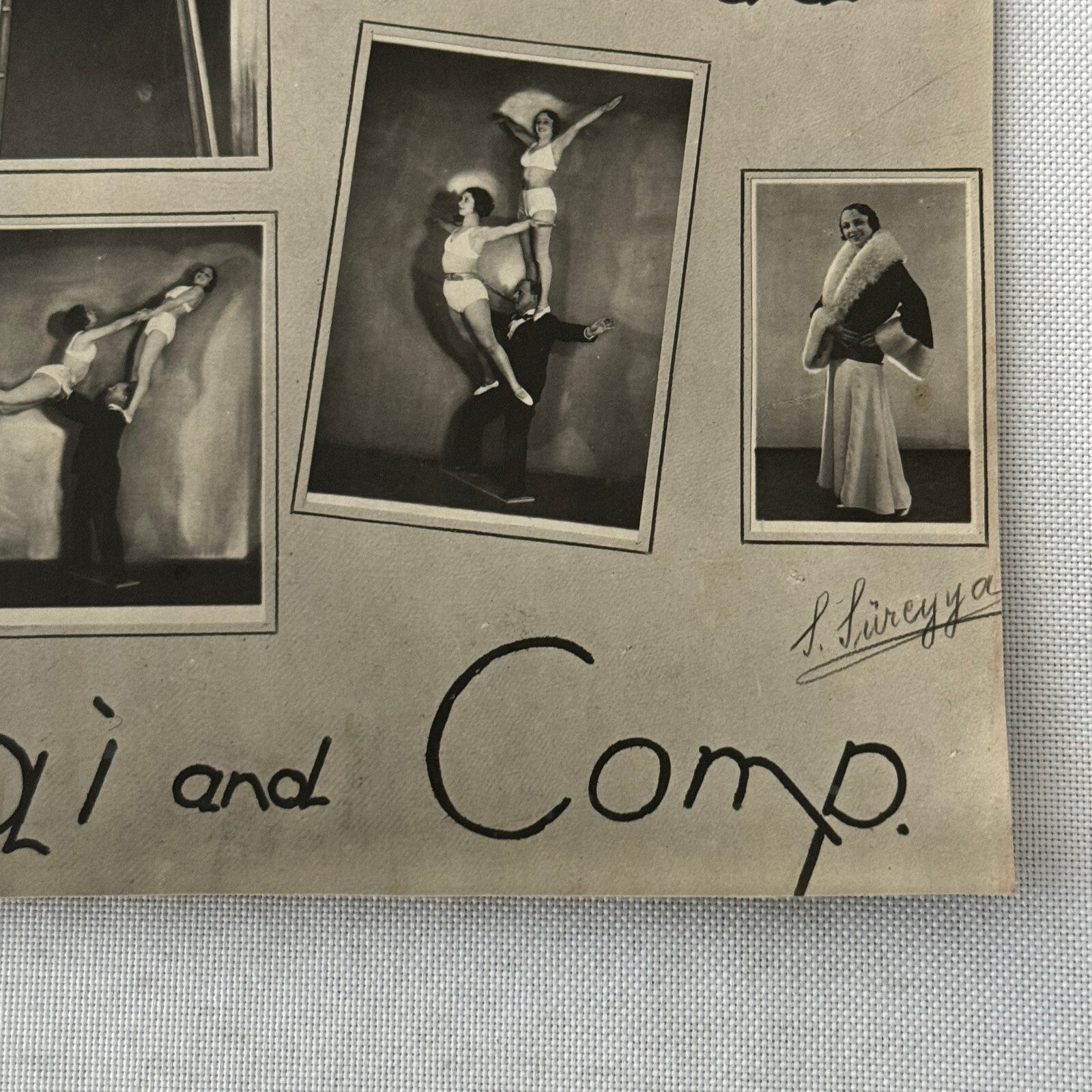 Vintage Circus Acrobat Clown Balancing Act Performer Photo Photograph E Gallai