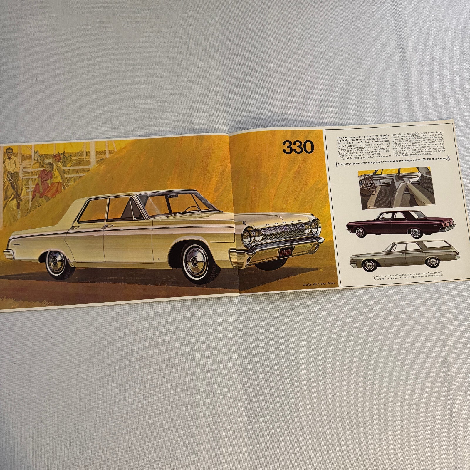 1964 Dodge Car Sales Brochure Catalog Polara 440 330 Vintage Advertising