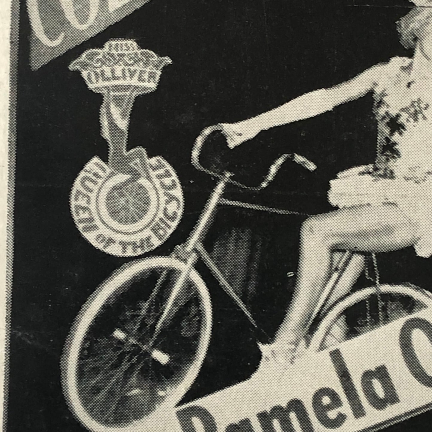 Circus Bicycle Act Performer Postcard Post Card Miss Pamela Olliver