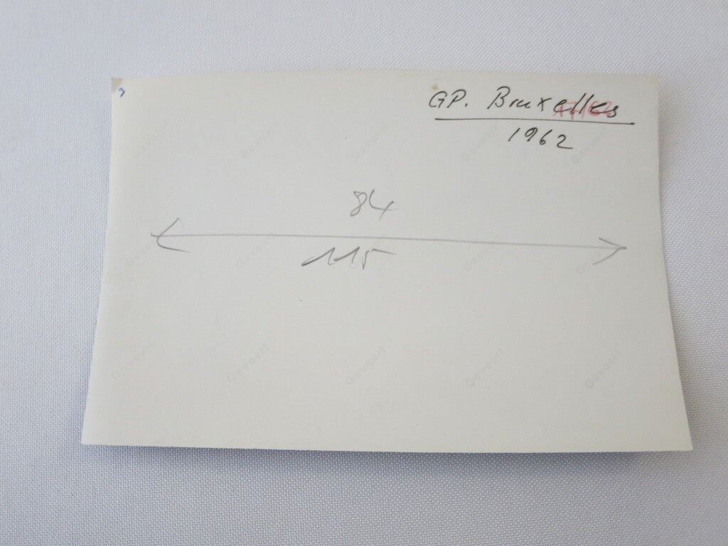 Vintage 1962 Racing Photograph Photo Image - Grand Prix Belgium Brussels Cars 