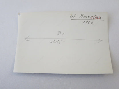 Vintage 1962 Racing Photograph Photo Image - Grand Prix Belgium Brussels Cars 