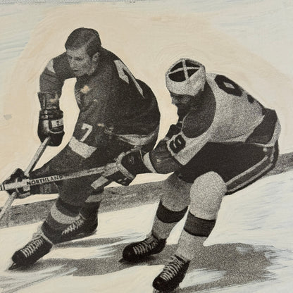 Detroit Red Wings Hockey Player Photo Photograph Vintage Mockup Garry Unger