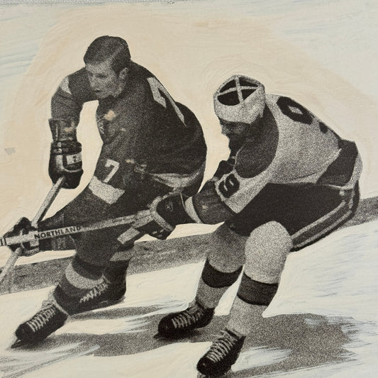 Detroit Red Wings Hockey Player Photo Photograph Vintage Mockup Garry Unger