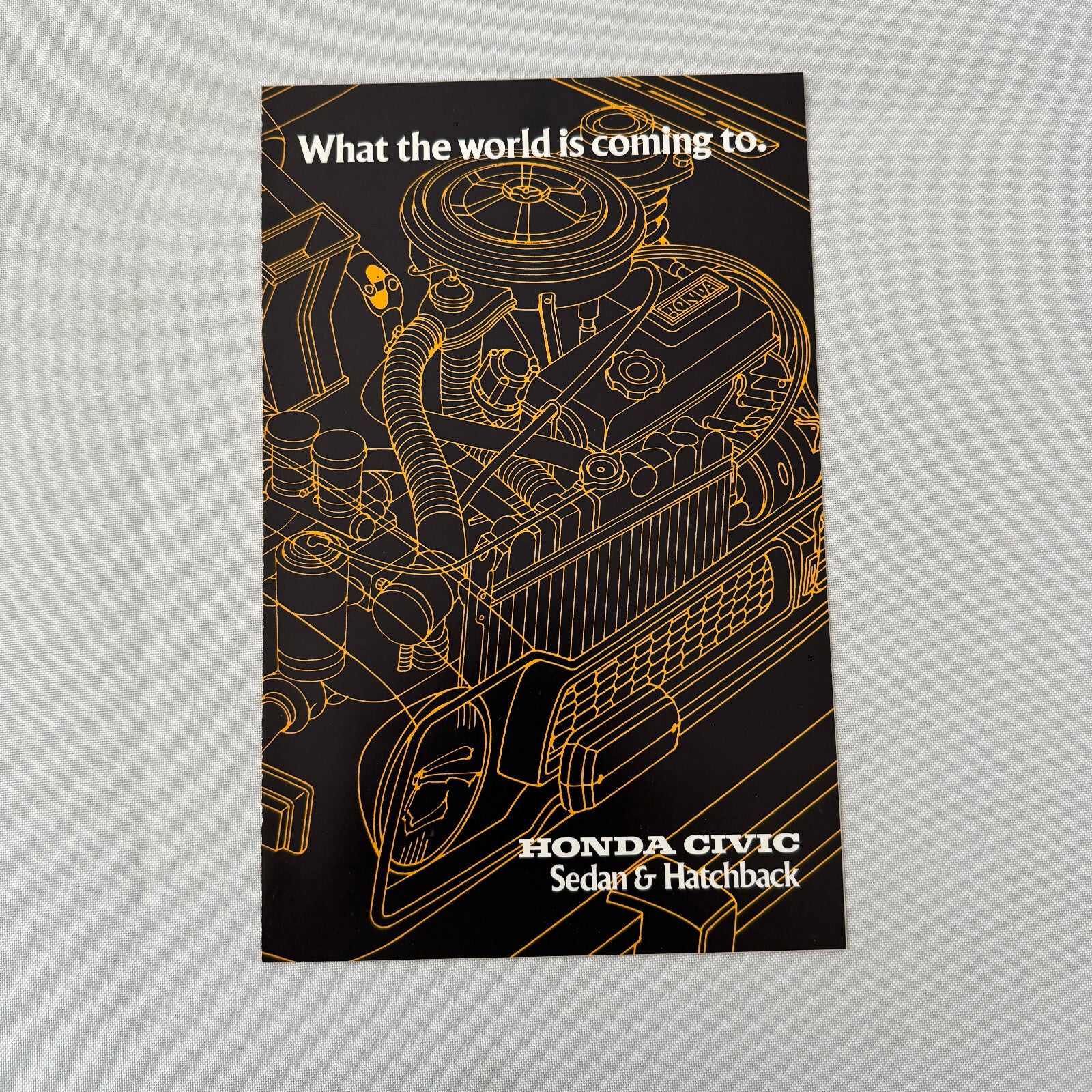 Honda Civic Sedan and Hatchback Sales Brochure Catalog 1976 1977