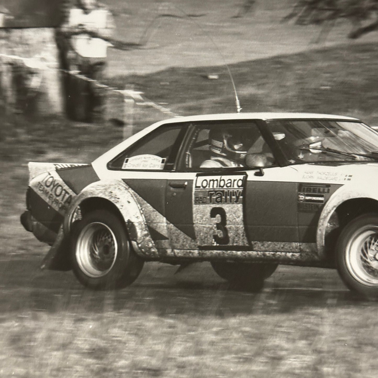 1980 RAC Rally Rallye Car Racing Photo Photograph Toyota Celica GT Vintage Car