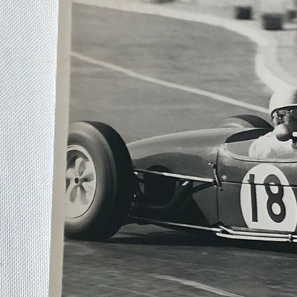Vintage John Surtees Grand Prix Racing Photo Photograph Bernard Cahier Lotus Car