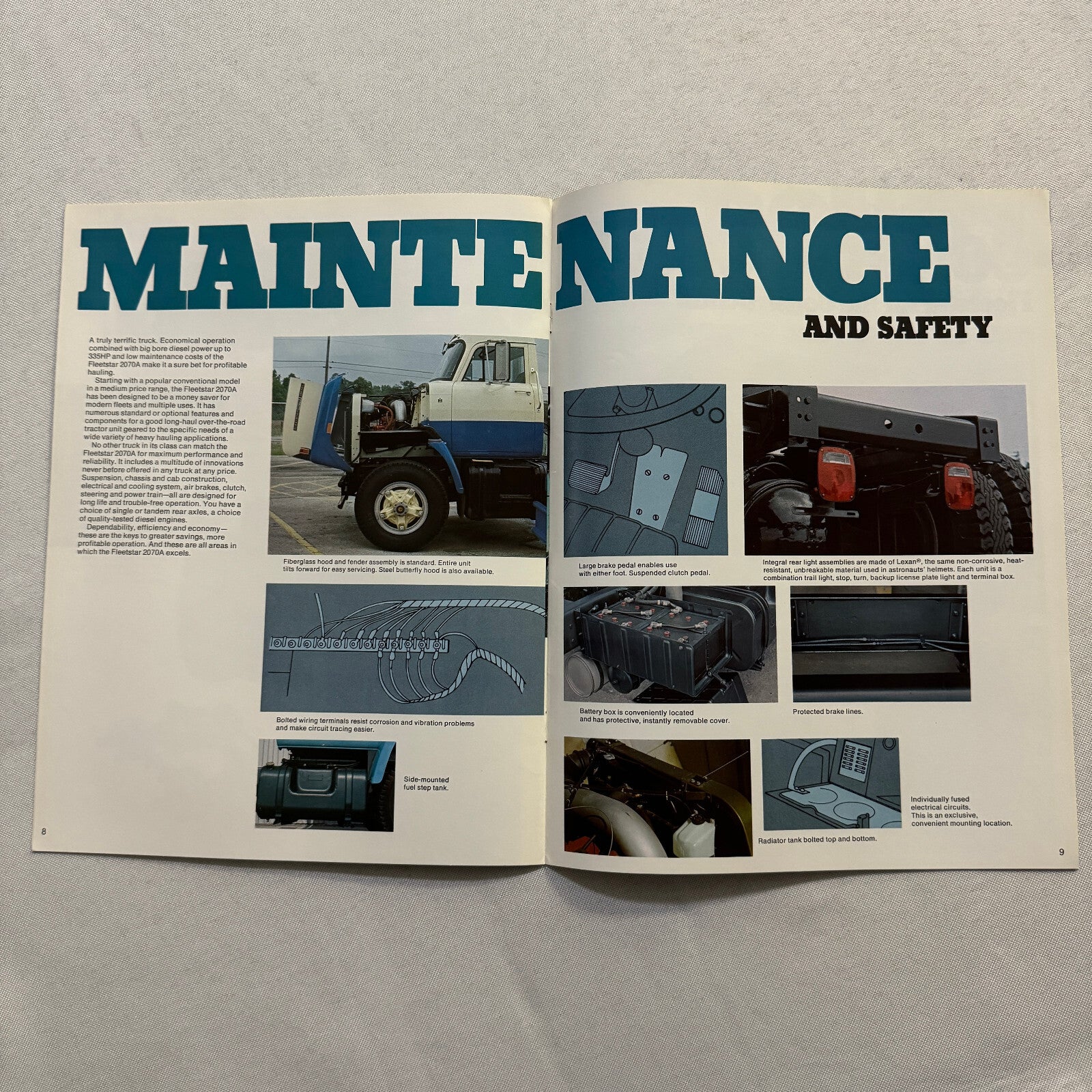International Fleetstar 2070A Diesel Truck Sales Brochure Catalog Vintage