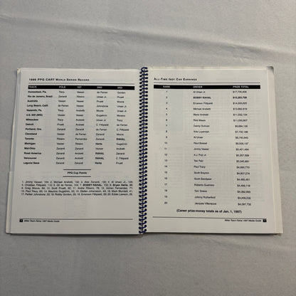 1997 CART Racing Bobby Rahal Miller Racing Press Kit Media Guide Bryan Herta +
