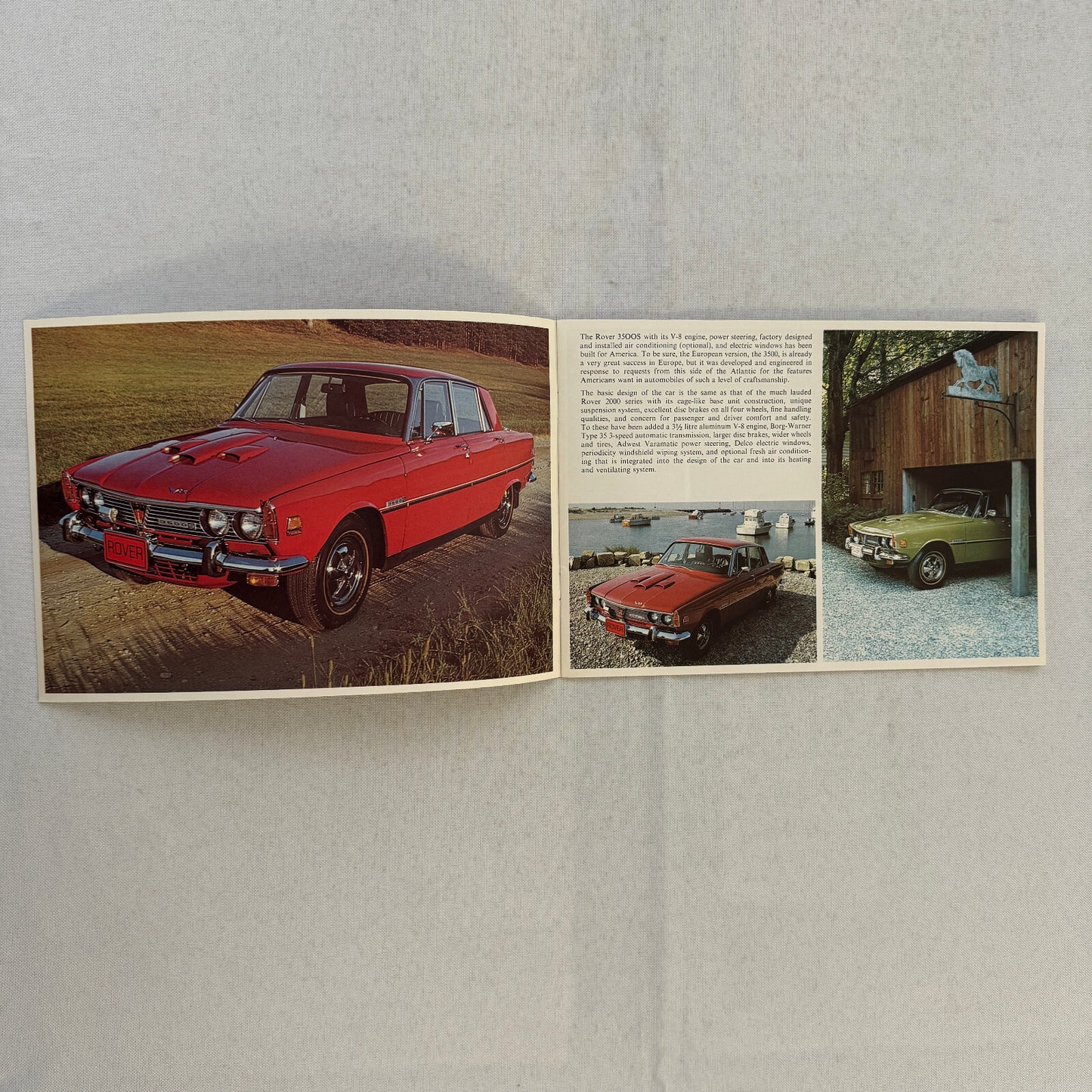Rover 3500S Car Sales Brochure Catalog Advertising Vintage Rover 3500 S