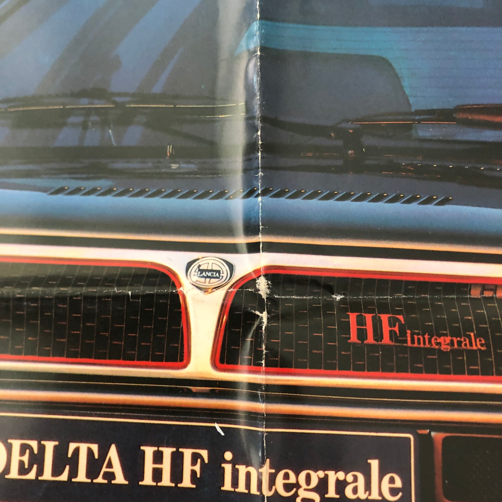 1987 Lancia Delta HF Integrale Car Sales Brochure POSTER GERMAN