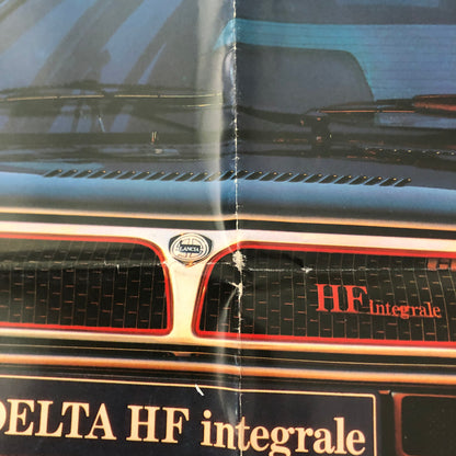 1987 Lancia Delta HF Integrale Car Sales Brochure POSTER GERMAN