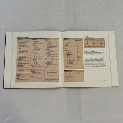 1984 Renault Encore Car Sales Brochure Catalog Advertising S GS LS