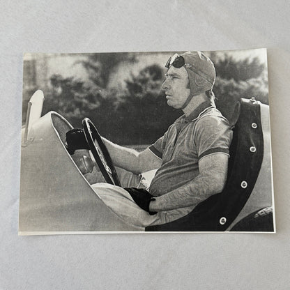 Juan Manuel Fangio Racing Driver Photo Photograph Print Vintage Italian