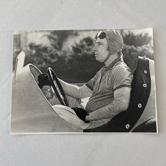 Juan Manuel Fangio Racing Driver Photo Photograph Print Vintage Italian