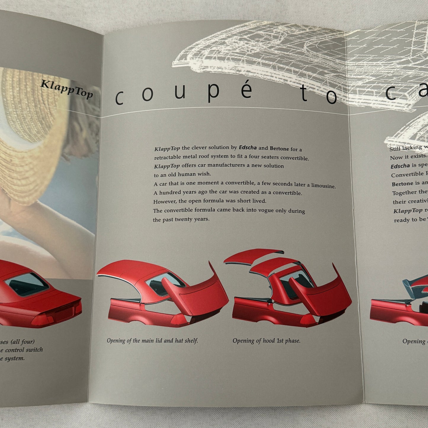 Bertone Klapp Top Folding Convertible Top Sales Brochure BMW 3 Series
