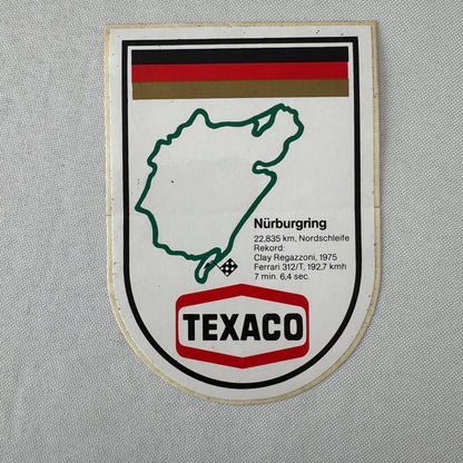 Texaco Nurburgring Clay Regazzoni Ferrari 312/T Racing Decal Sticker