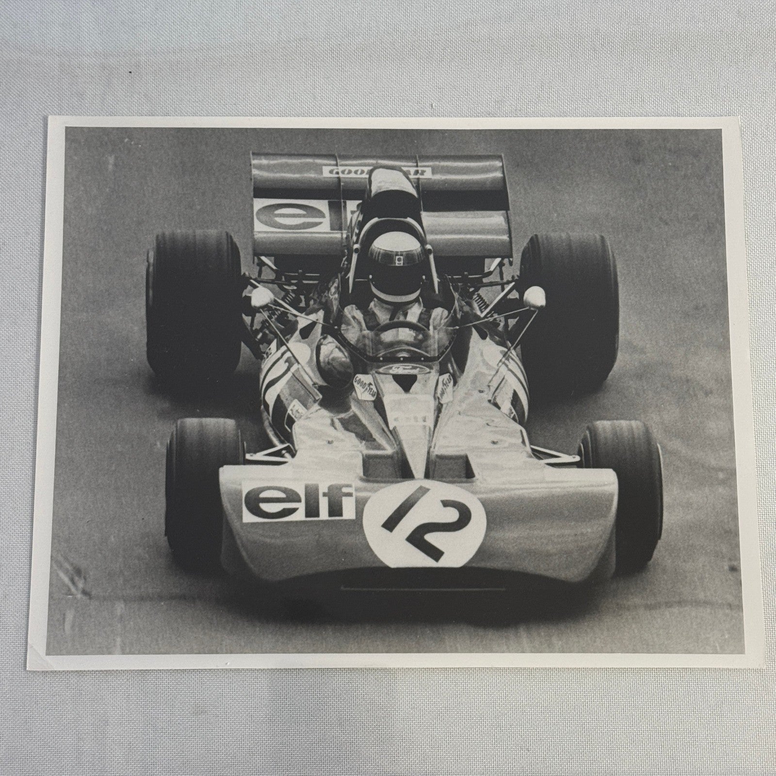 Vintage Racing Photo Photograph Watkins Glen Jackie Stewart Tyrrell Ford Car