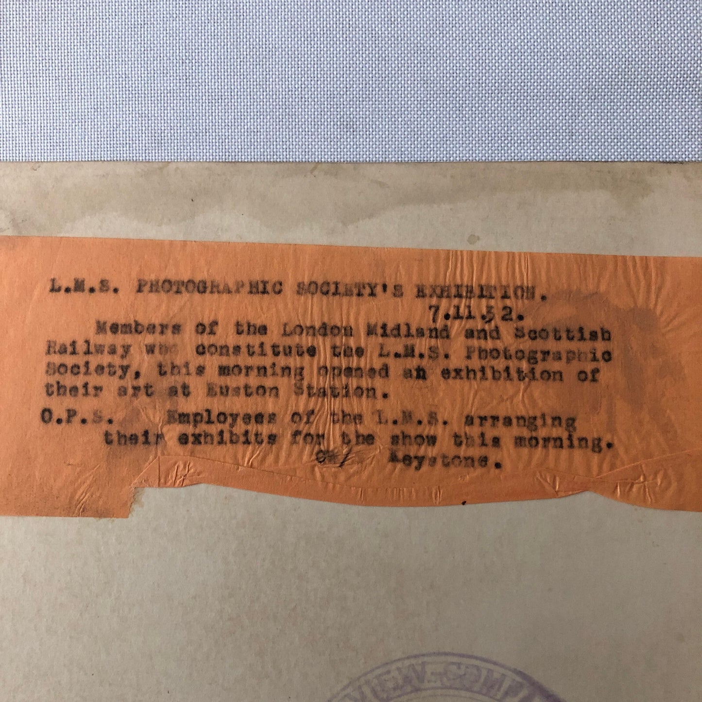 Vintage Press Photo Photograph London Midland & Scottish Railway Art Exhibit