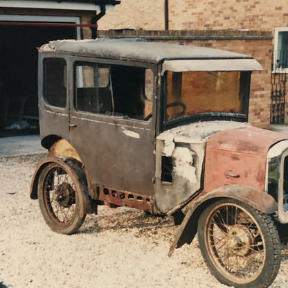 Vintage Austin Seven Fabric Saloon Barn Find Rusty Car Photo Photograph Print 