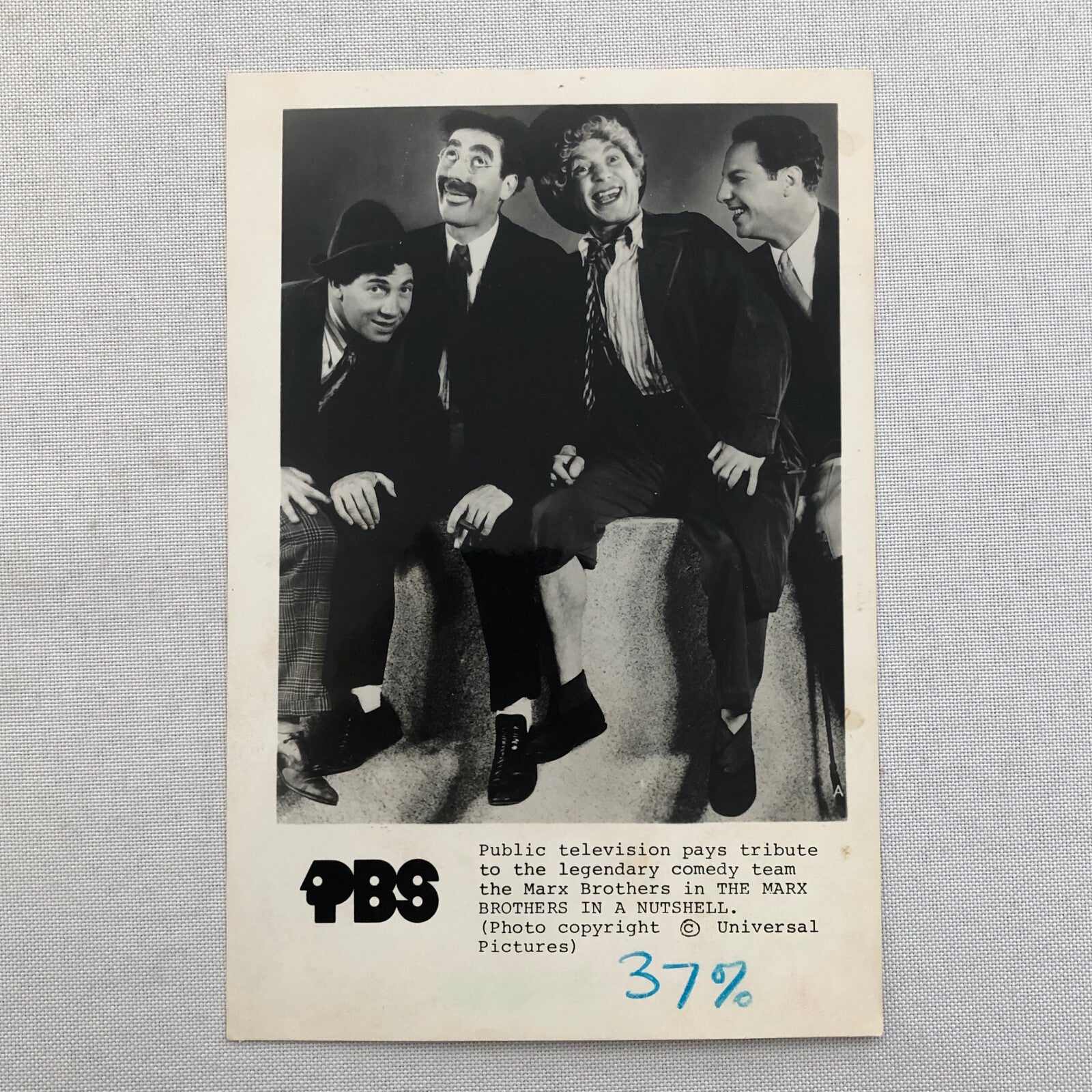 Marx Brothers PBS Television Special Press Photo Photograph Groucho Harpo Chico