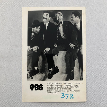 Marx Brothers PBS Television Special Press Photo Photograph Groucho Harpo Chico