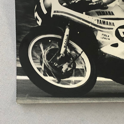 Vintage Motorcycle Racing Photo Photograph Print Germany Yamaha Bike
