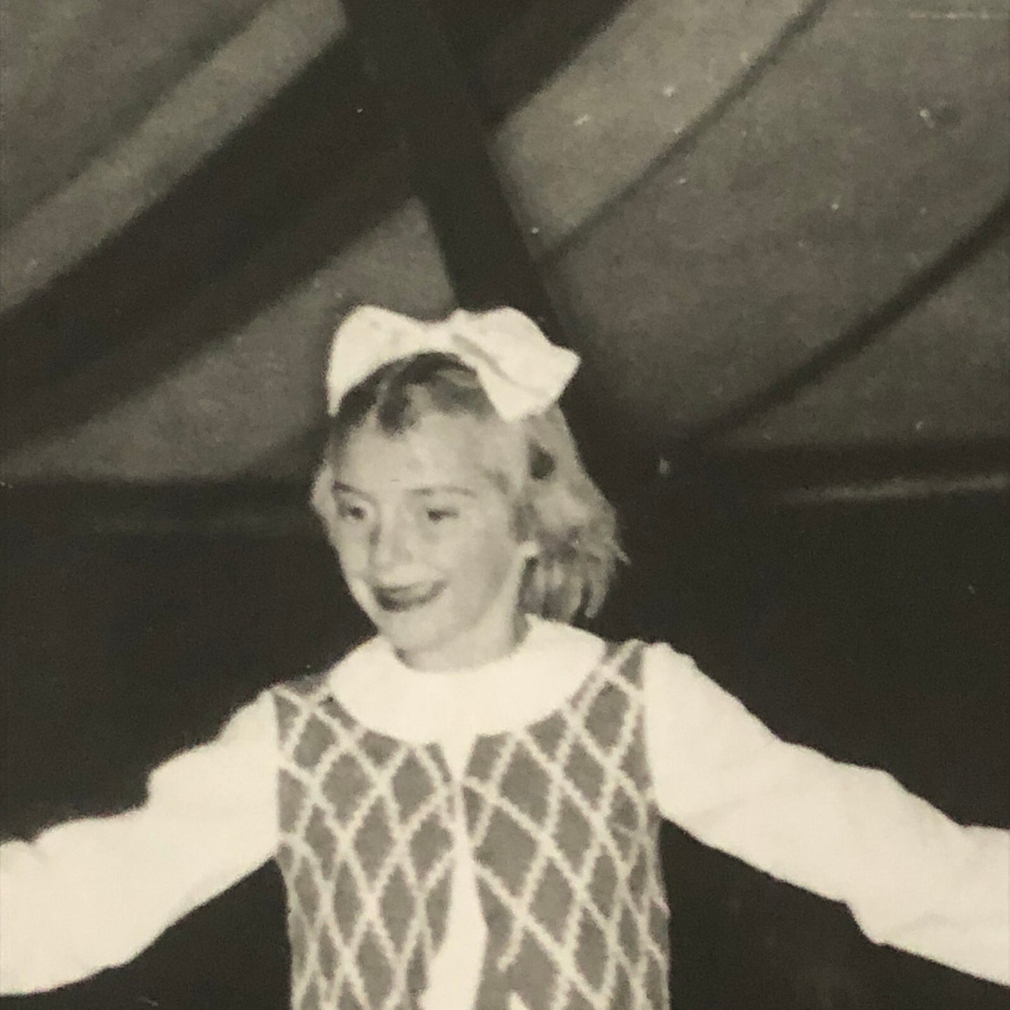 Circus Performer Girl Wheelie on Bicycle Photo Photograph Vintage