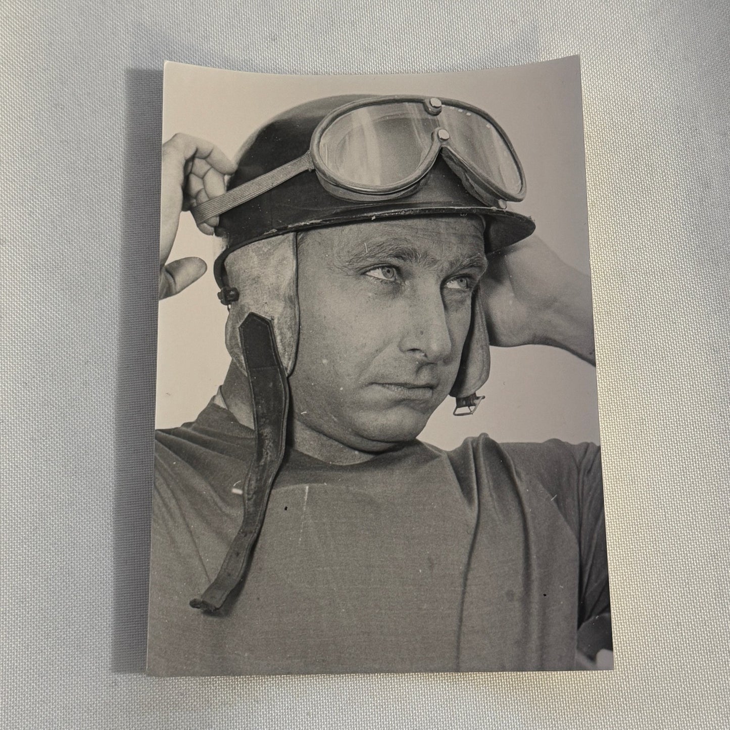 Vintage Racing Photo Juan Manuel Fangio Driver 1956 German GP Modern Print