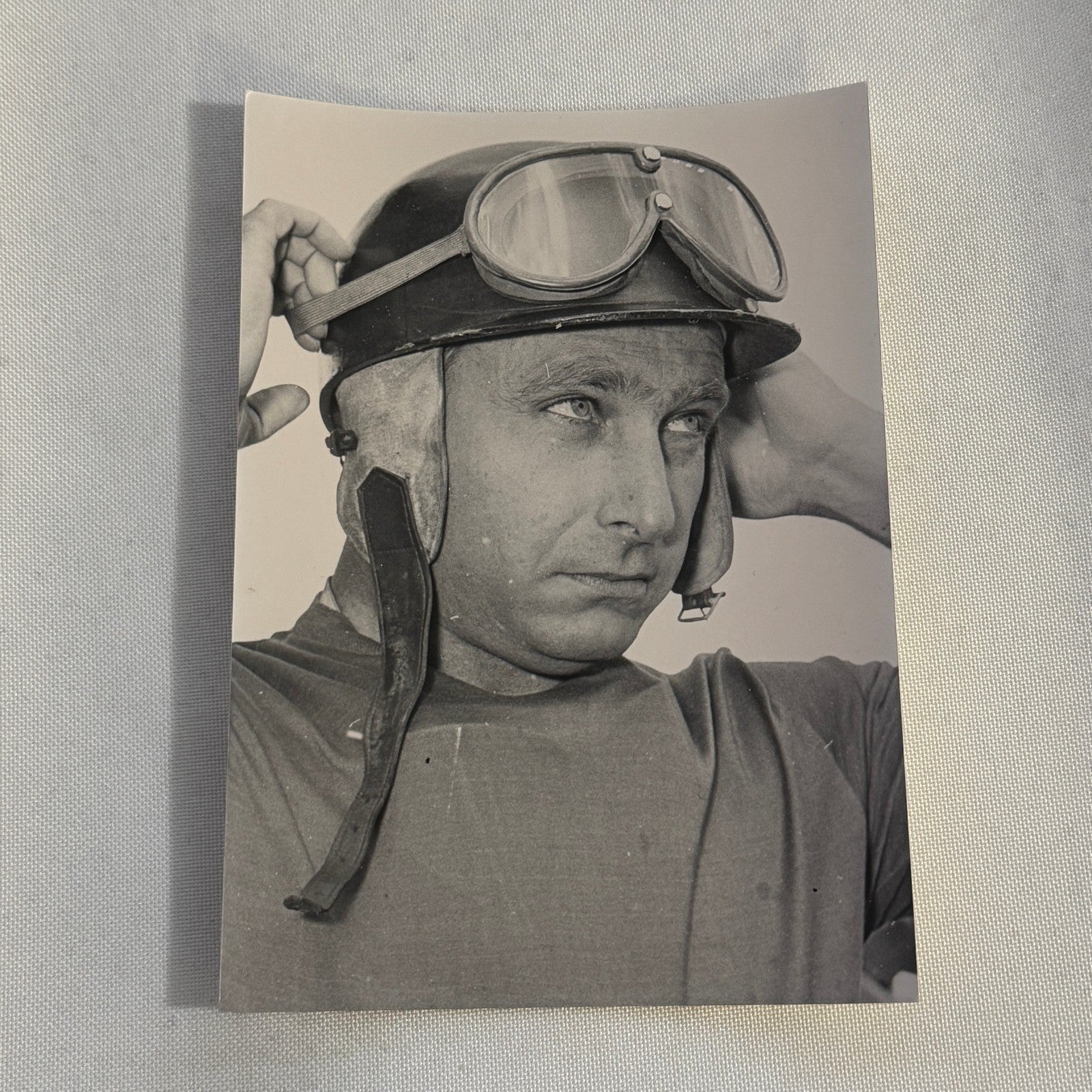 Vintage Racing Photo Juan Manuel Fangio Driver 1956 German GP Modern Print