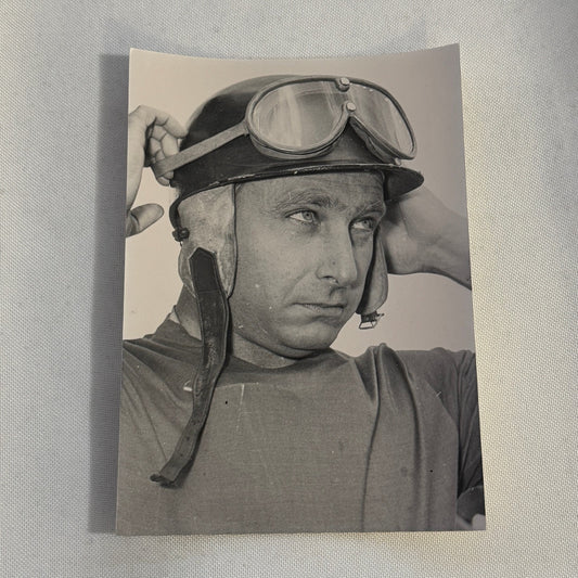 Vintage Racing Photo Juan Manuel Fangio Driver 1956 German GP Modern Print