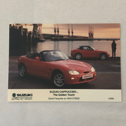 Suzuki Capuccino Press Kit with Photo British UK Brochure