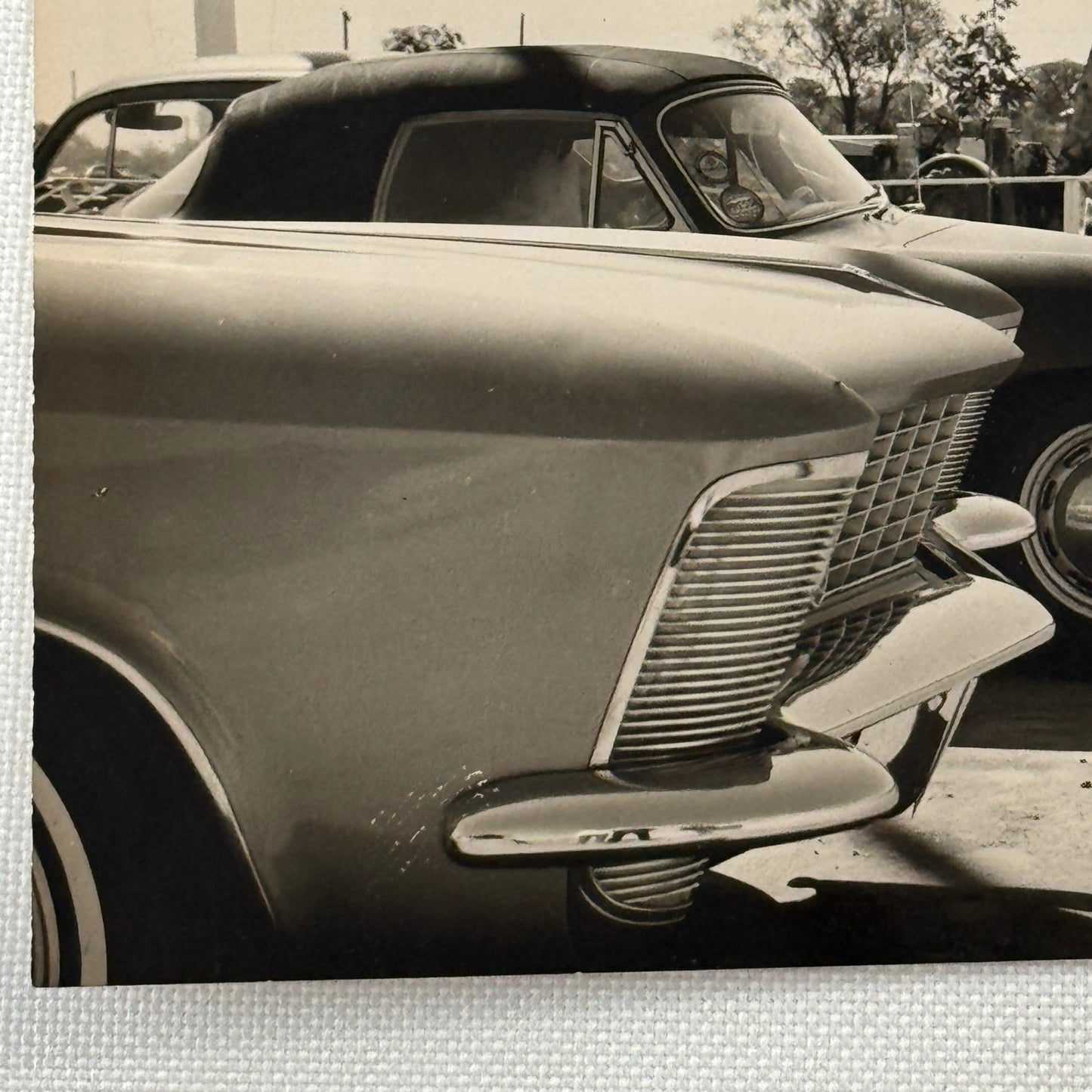 Porsche 356 and Buick Riviera Car Photo Photograph Print Vintage